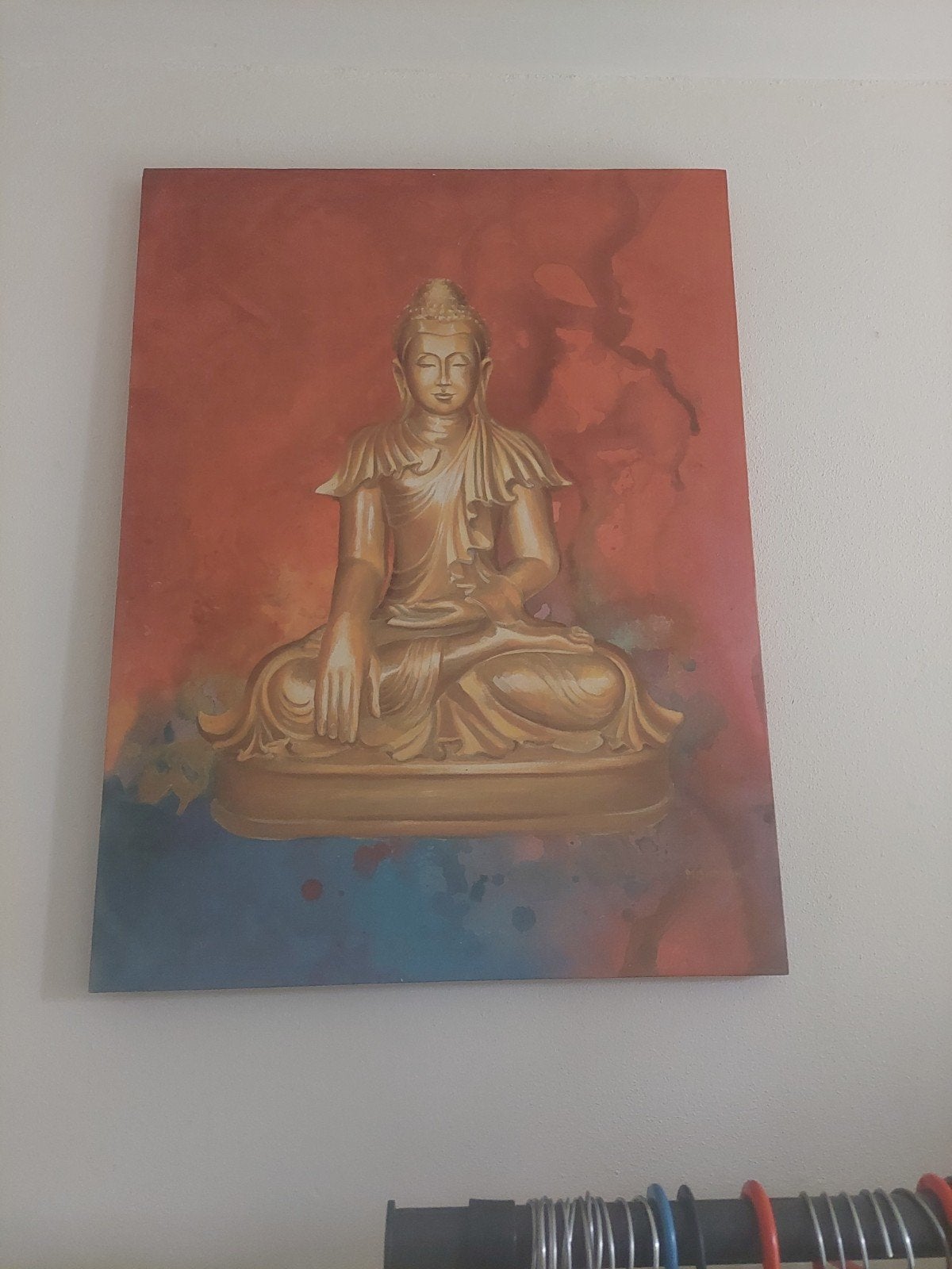 Lijst boeddha, Ophalen, Zo goed als nieuw, Hout