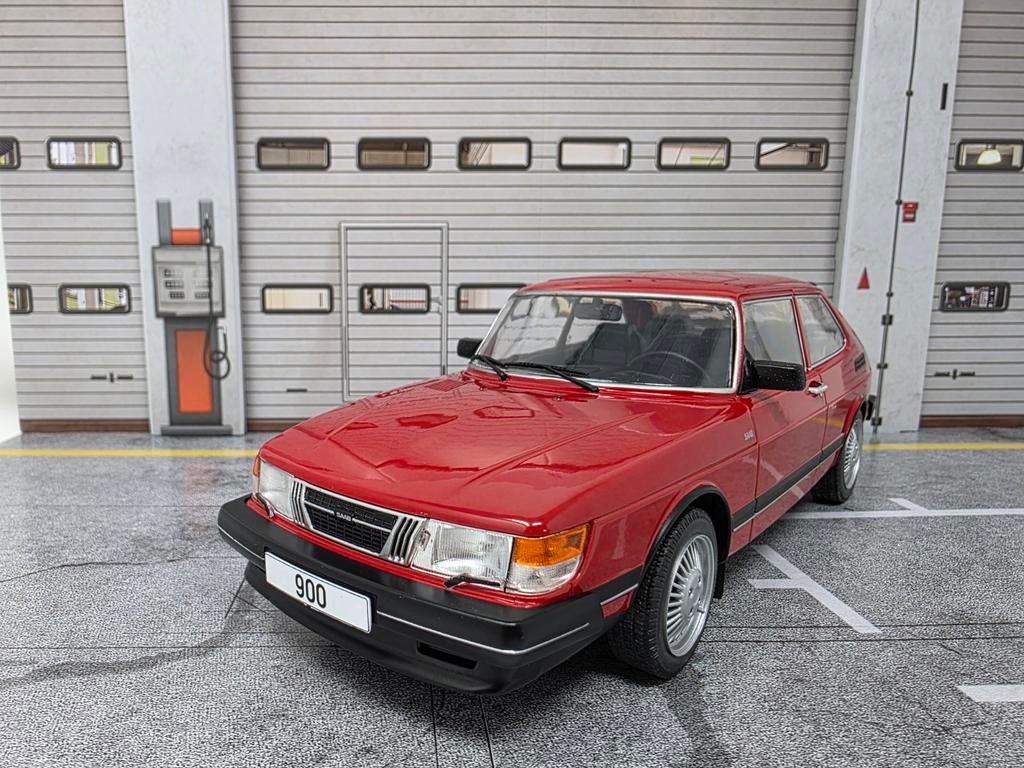 Saab 900 Turbo 1:18 in OVP, Ophalen of Verzenden, Zo goed als nieuw, Overige merken