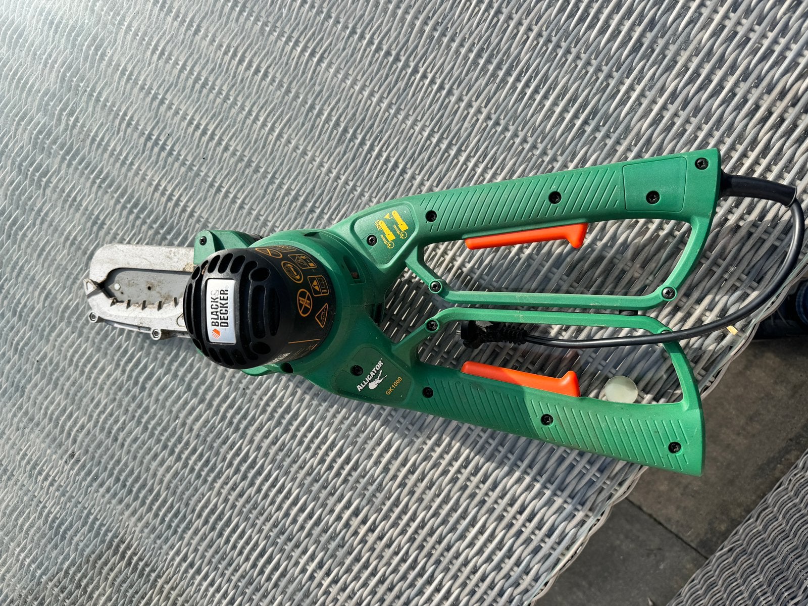 Black & Decker Alligator GK1000 elektrische snoeizaag, Ophalen, Zo goed als nieuw, Elektrisch