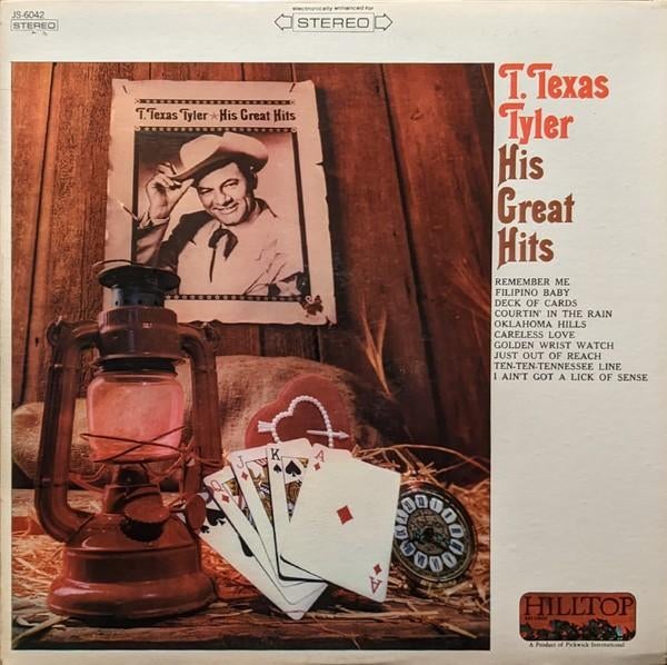 T. Texas Tyler - His Great Hits (Vinyl LP), Ophalen of Verzenden, Gebruikt, 12 inch