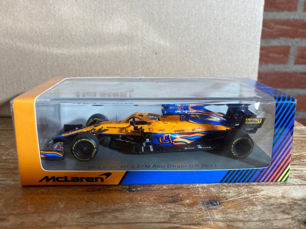 ✅ Lando Norris 1:43 Abu Dhabi GP 2021 Mclaren MCL35M S7855, Ophalen of Verzenden, Nieuw, Formule 1