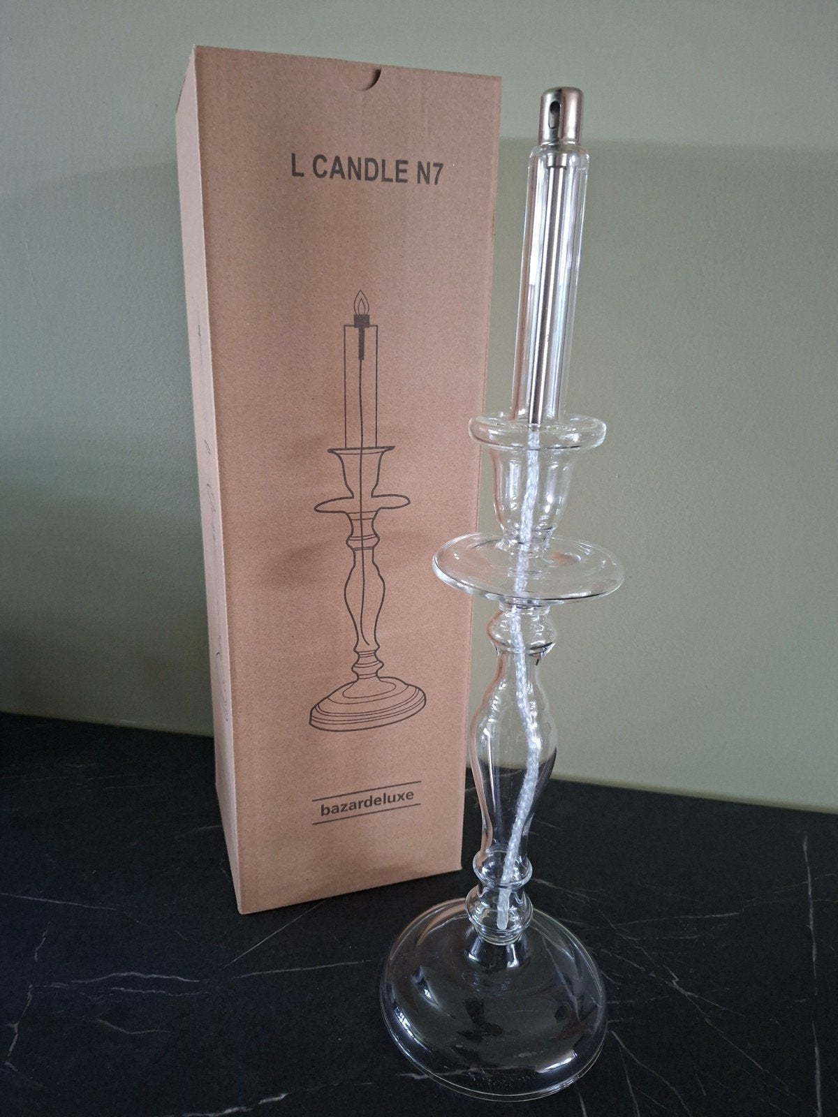 Glazenkandelaar olielamp Lucerna Light L, Huis en Inrichting, Woonaccessoires | Kandelaars en Kaarsen, Ophalen of Verzenden, Nieuw
