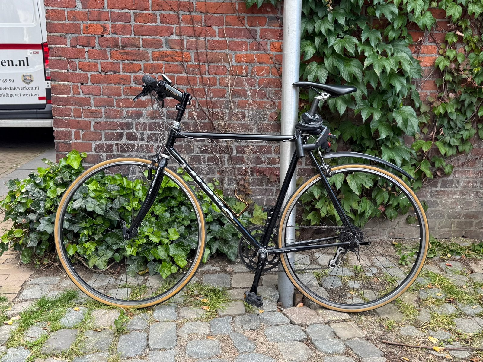 Koga Miyata racefiets met recht stuur, 55cm, Ophalen, 28 inch, Gebruikt, Velgrem