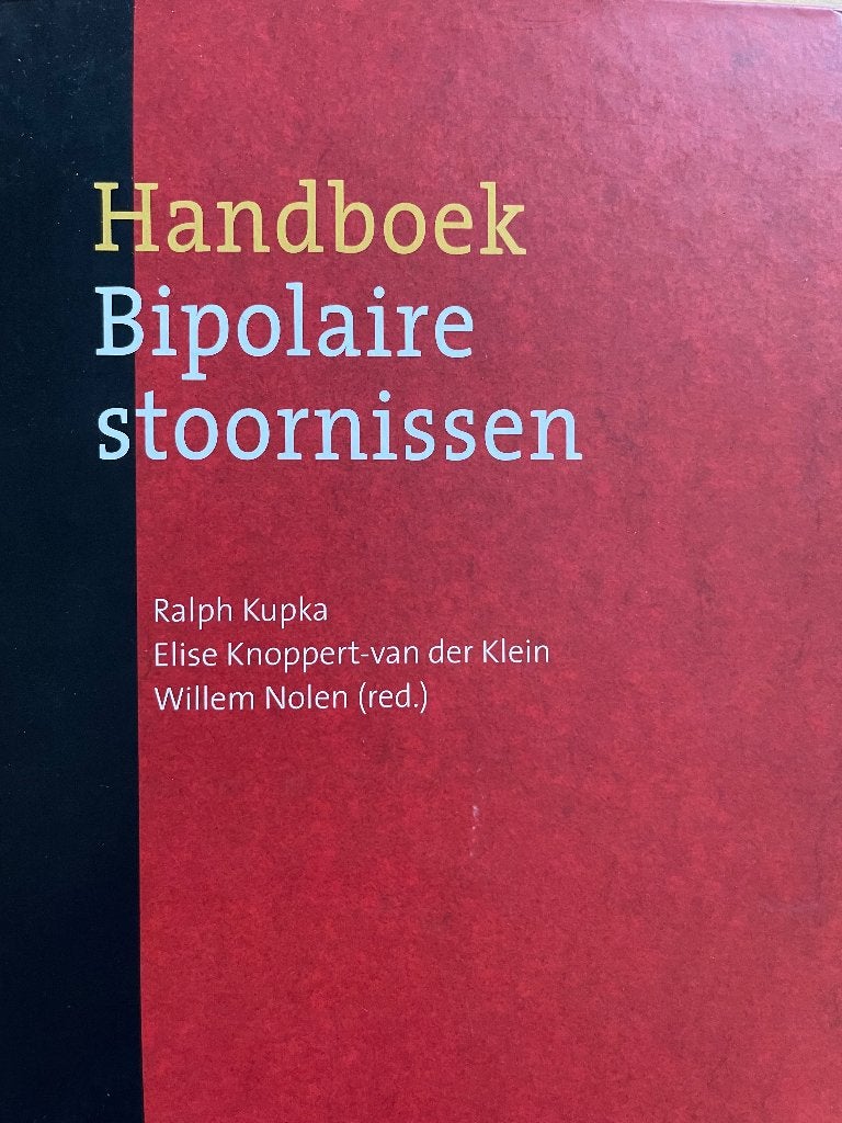 Handboek bipolaire stoornissen, Ophalen of Verzenden, Zo goed als nieuw
