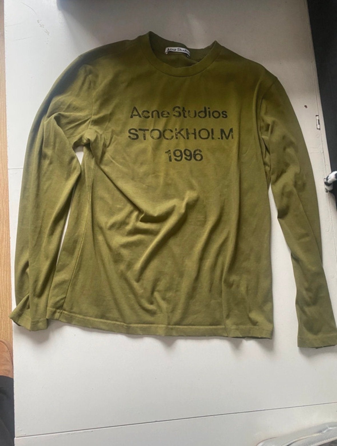 Acne Studios Stockholm 1996 Longsleeve - Maat M, Ophalen of Verzenden, Zo goed als nieuw, Maat 48/50 (M), Groen