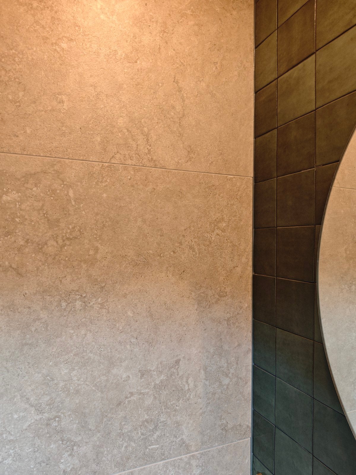 Nieuwe keramische tegels Beige/Almond, Ophalen, 60 cm of meer, Nieuw, Minder dan 5 m²