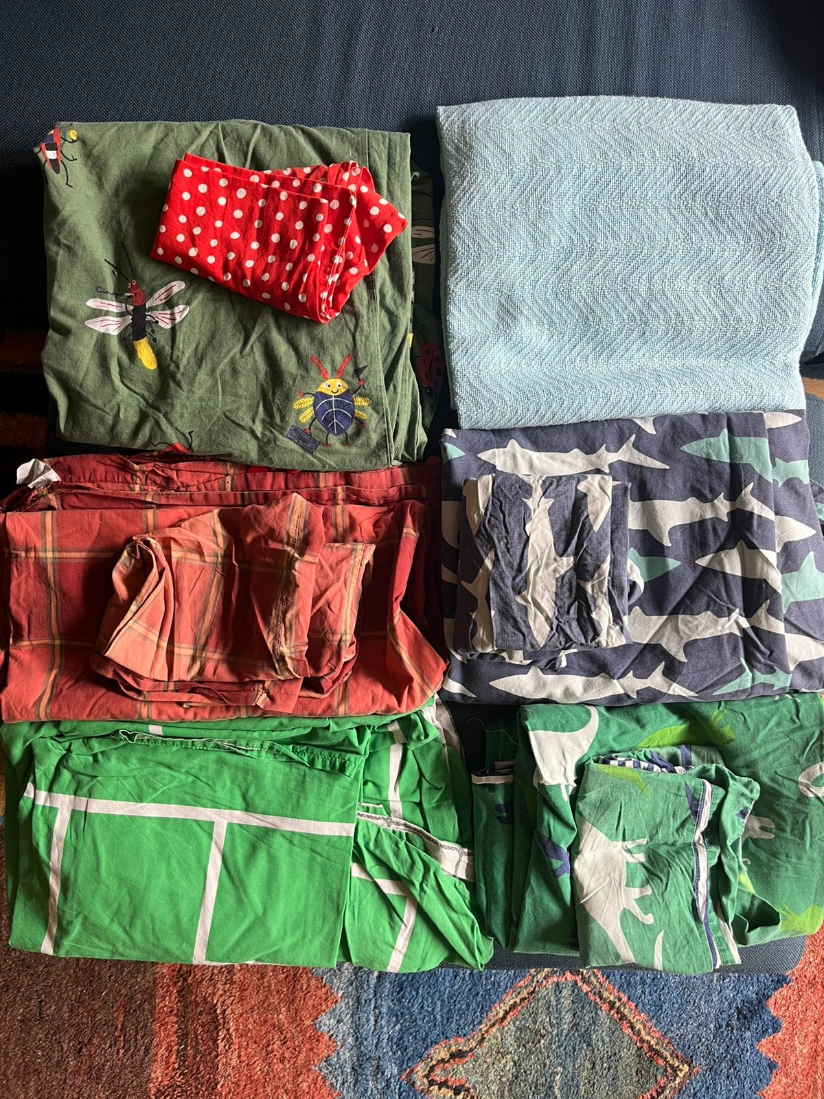 Gratis Dekbedovertrekken kind 90x 200 cm, Ophalen, Gebruikt, Eenpersoons, Dekbedovertrek