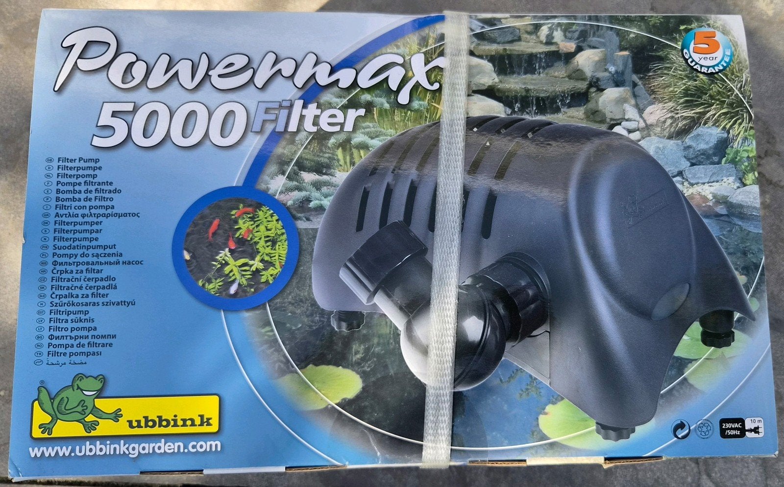Ubbink Powermax 5000 Filter - Nieuw in ongeopende doos, Tuin en Terras, Ophalen of Verzenden, Nieuw, Vijverfilter