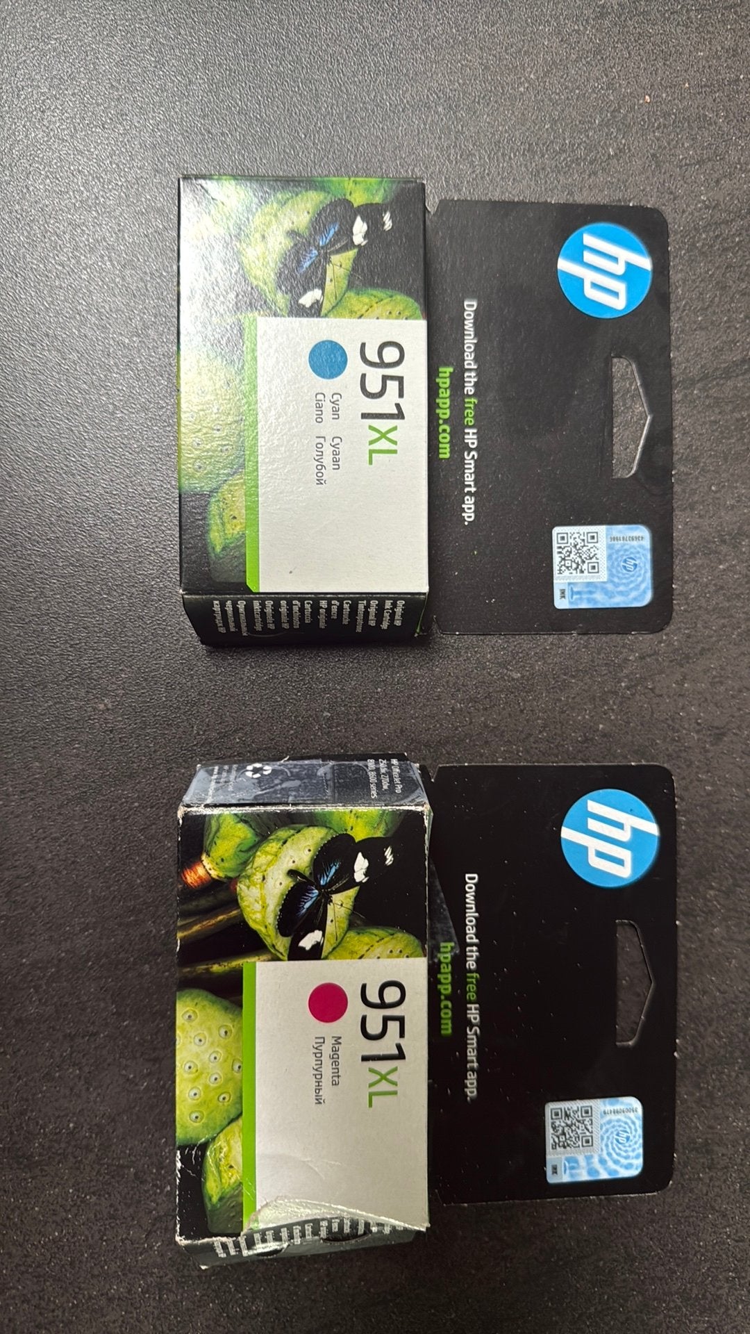 Orginele HP cartridges 915 xl Cyan en Magenta, Ophalen of Verzenden, Zo goed als nieuw