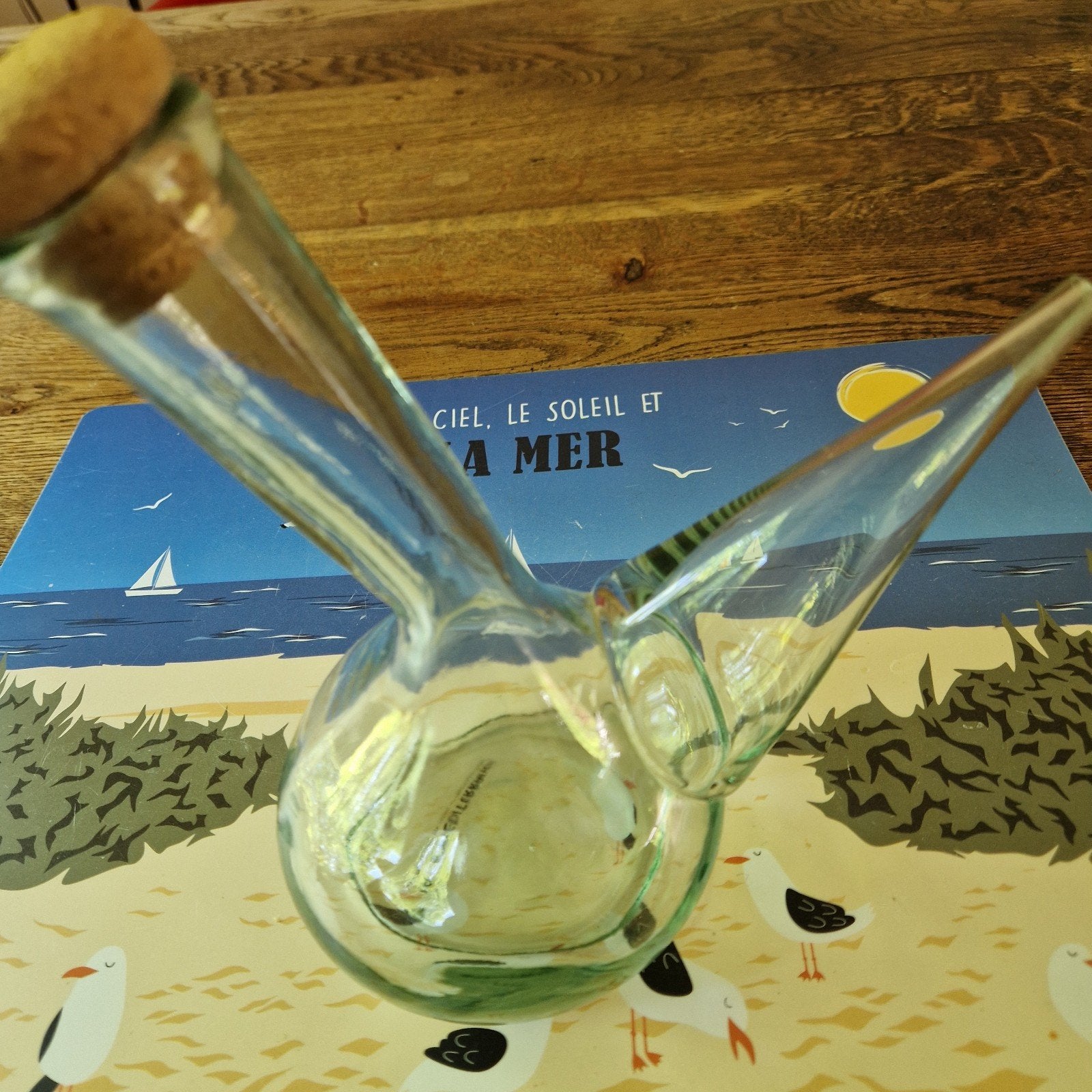 Wijnkan/fles met schenktuit van La Mediterraner, Ophalen of Verzenden, Nieuw, Overige materialen