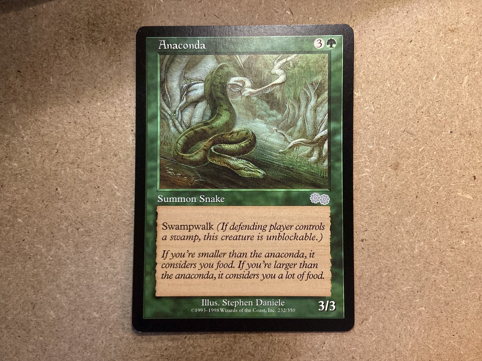 1x Anaconda [232/350] (Near Mint), Ophalen of Verzenden, Zo goed als nieuw, Losse kaart