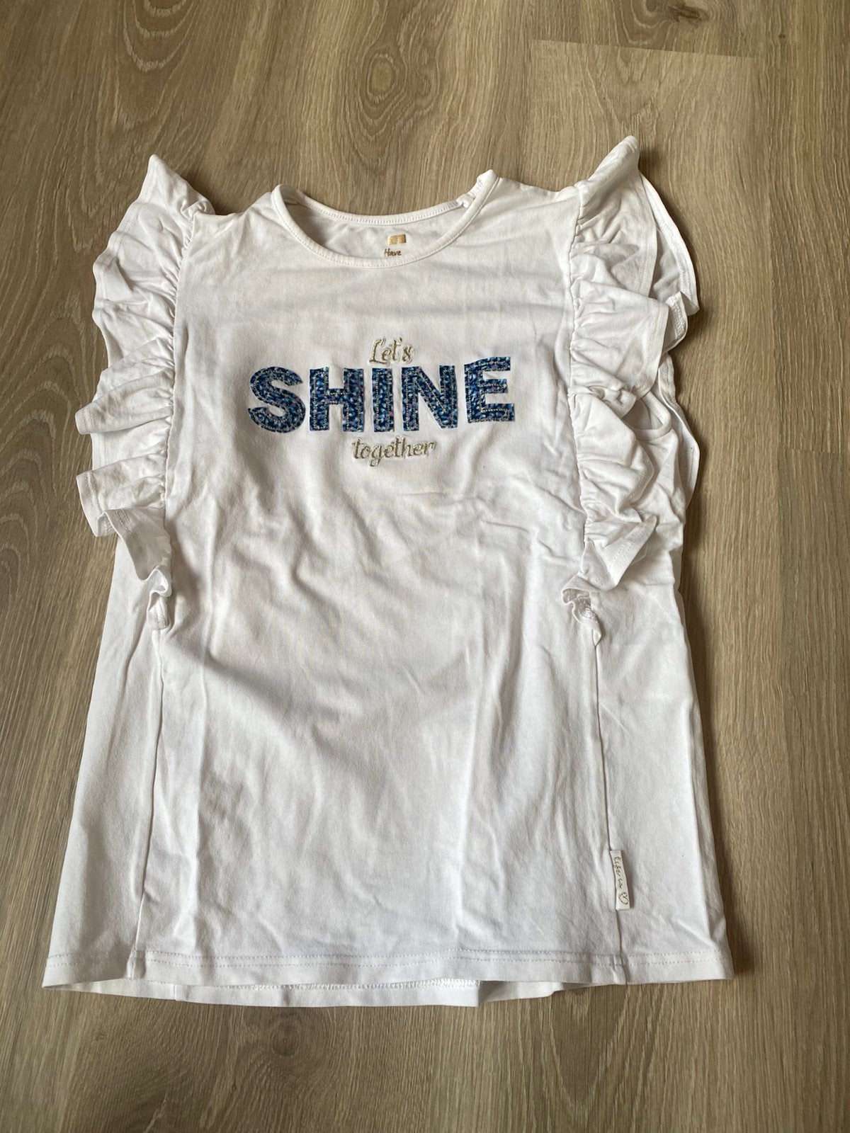 Wit shirt, Wit, Ophalen of Verzenden, Zo goed als nieuw, Korte mouw