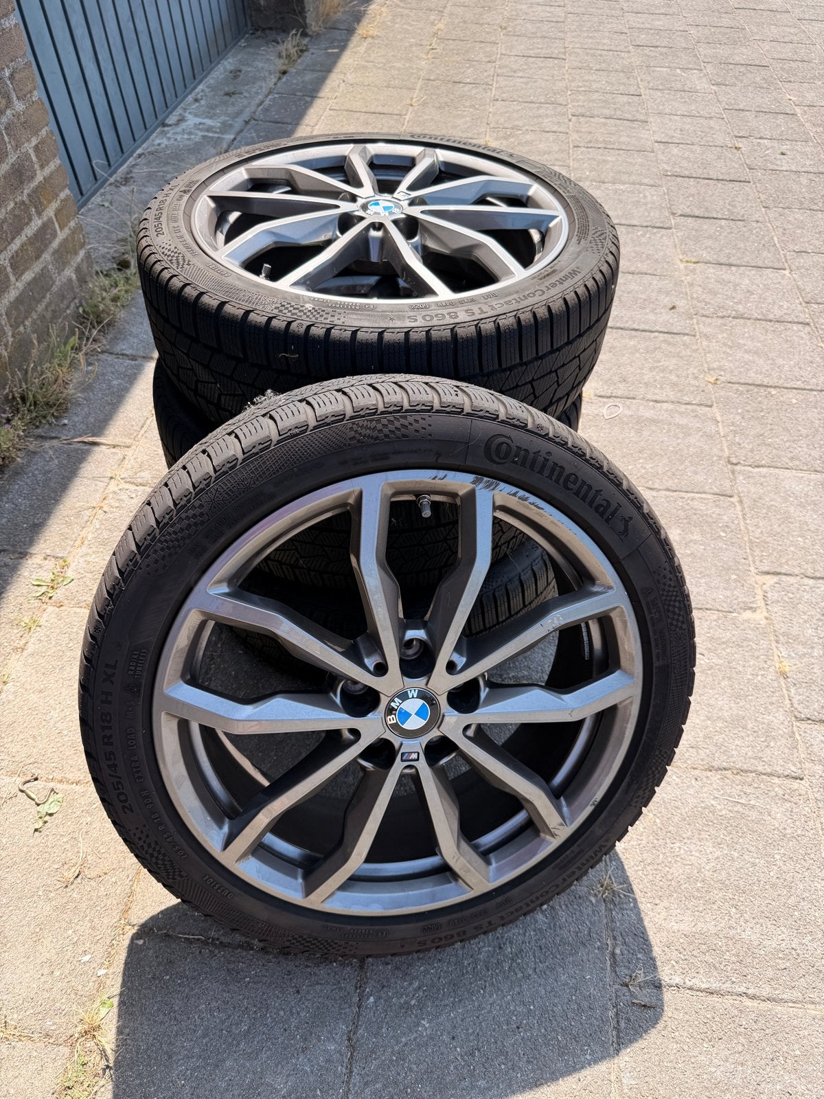 BMW 18inch velgen 711m met Continental WinterContact banden, Auto-onderdelen, Banden en Velgen, Ophalen, 18 inch, Gebruikt, Banden en Velgen