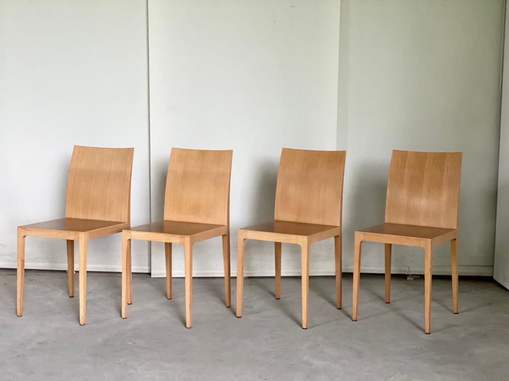 Crassevig Italy eetkamerstoelen (4), Huis en Inrichting, Stoelen, Ophalen of Verzenden, Zo goed als nieuw, Bruin