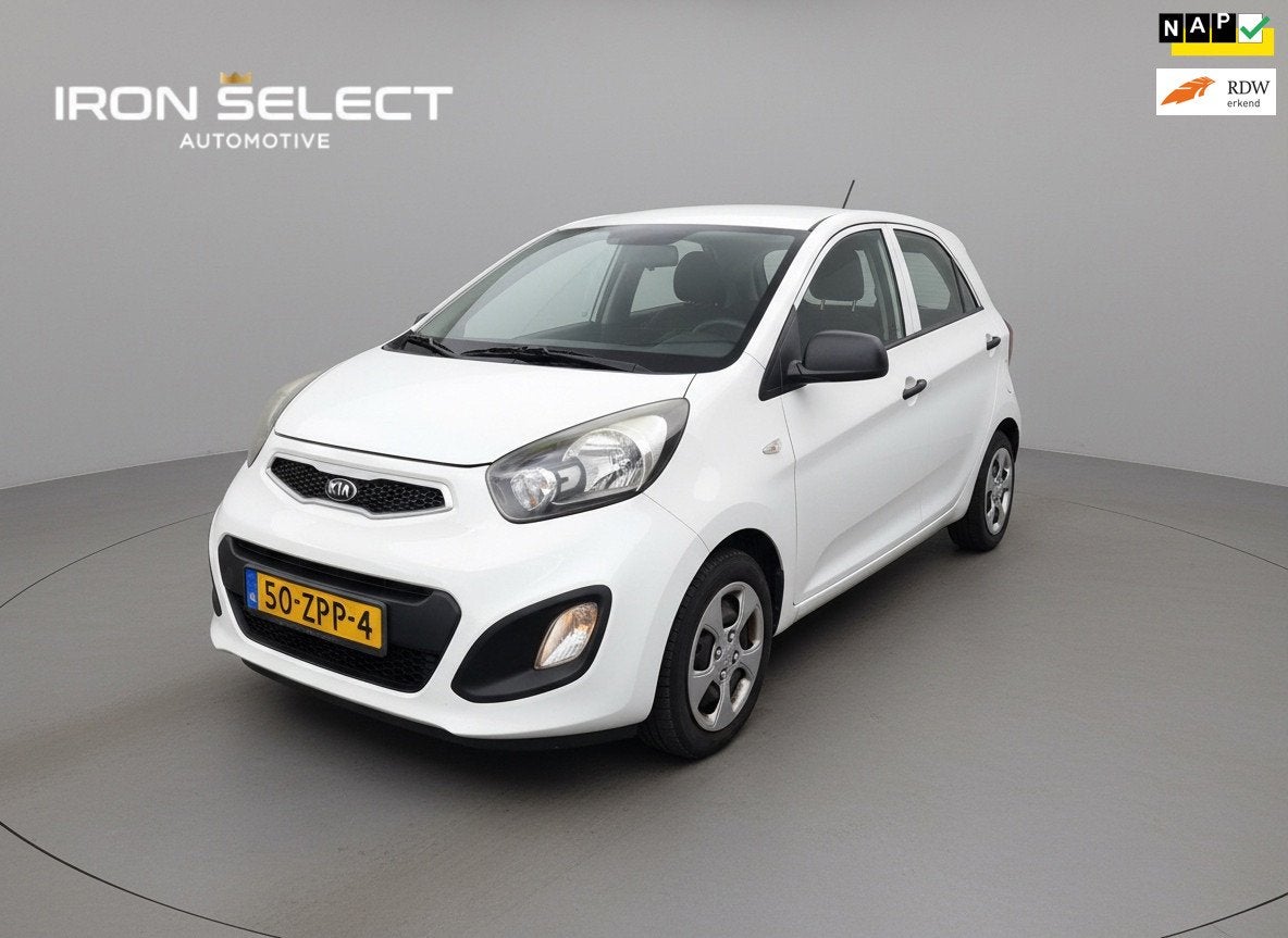 Kia Picanto 1.0 CVVT Airco, Auto's, Voorwielaandrijving, Euro 5, Gebruikt, 400 kg