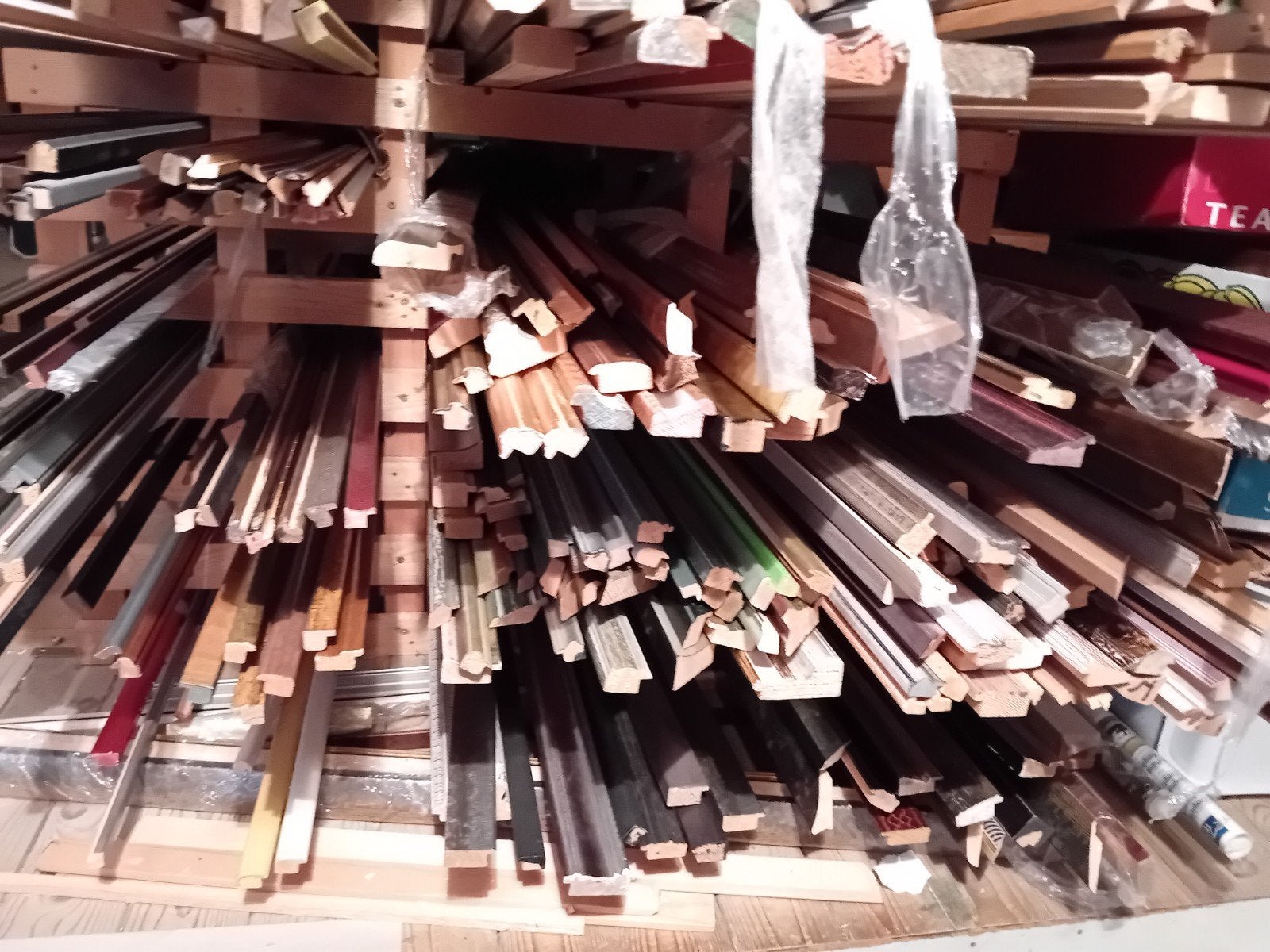 partij houten staaflijsten, ruim assortiment, Ophalen, Nieuw, Hout, Knutselmateriaal
