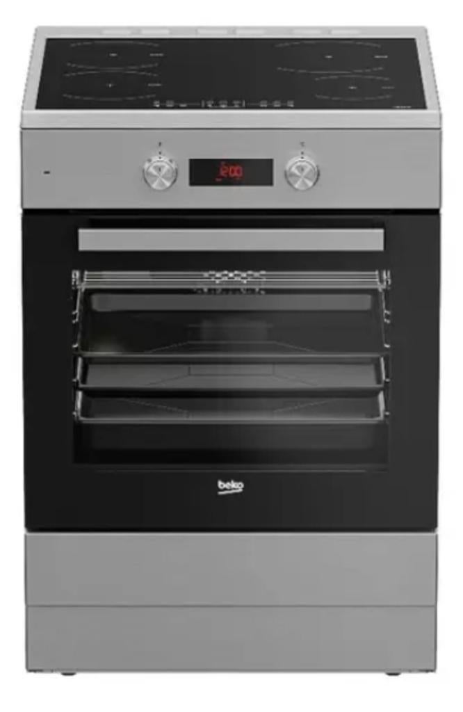 Beko Vrijstaand Fornuis met Keramische Kookplaat, Witgoed en Apparatuur, Fornuizen, Ophalen, 60 cm of meer, Keramisch, 4 kookzones