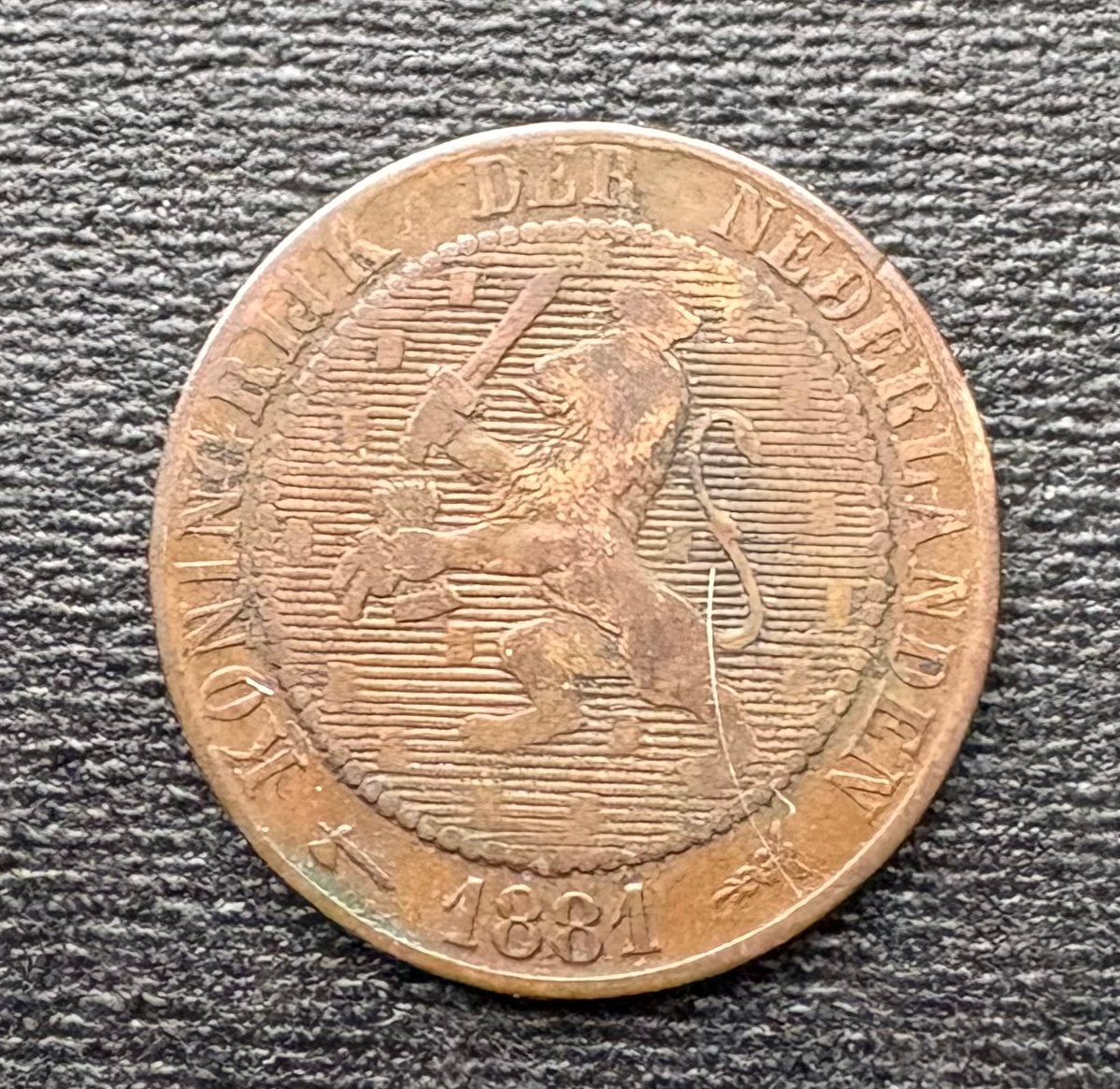 2½ Cent Nederland 1881 Koning Willem III, Ophalen of Verzenden, Koning Willem III, Overige waardes, Losse munt