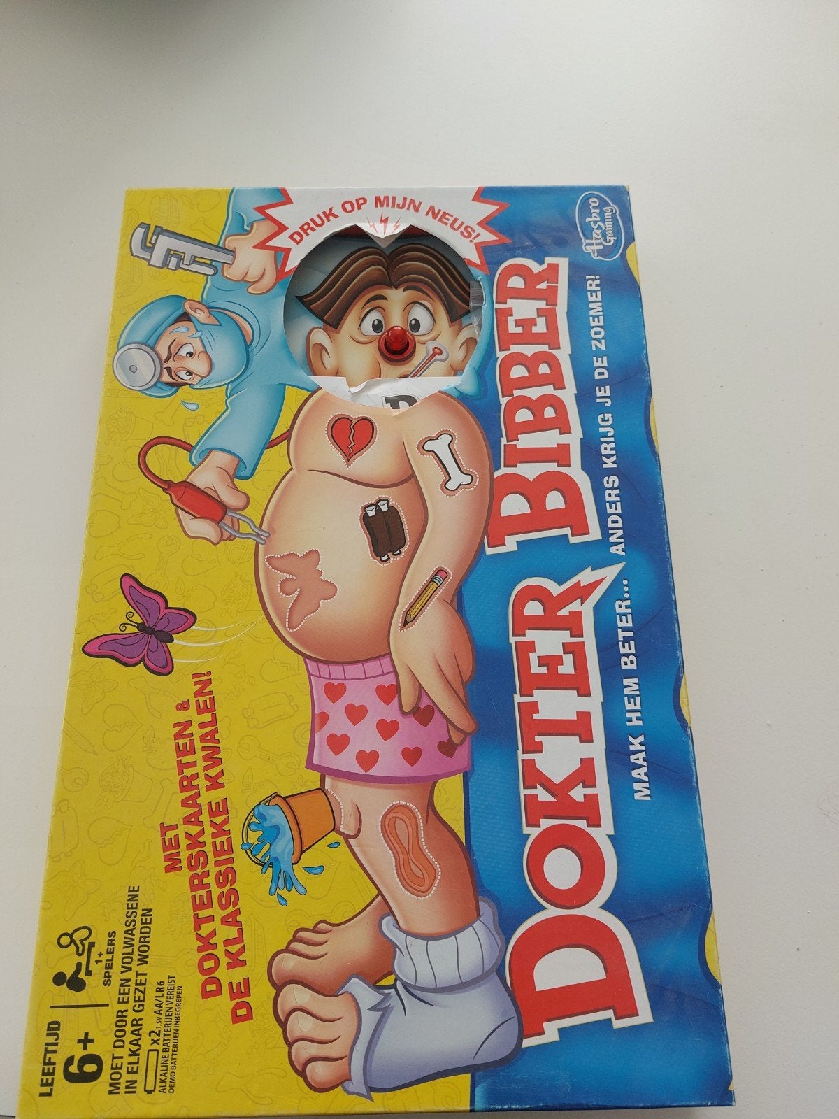 Dokter Bibber spel - Klassiek gezelschapsspel en compleet., Ophalen of Verzenden, Zo goed als nieuw, Jongen of Meisje