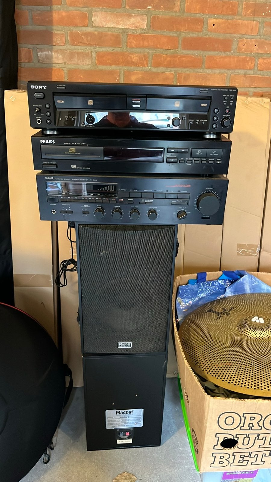 Vintage Hifi Set:Philips, Yamaha met Magnat Speakers, Overige merken, Gebruikt, Cd-speler, Losse componenten