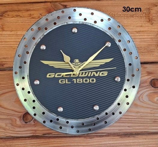 Klok van Remschijf met Goldwing GL1800 Logo, Ophalen, Gebruikt