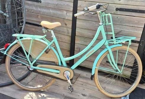 Mint groene transporter fiets, Fietsen en Brommers, Ophalen, Gebruikt, Montego, Versnellingen