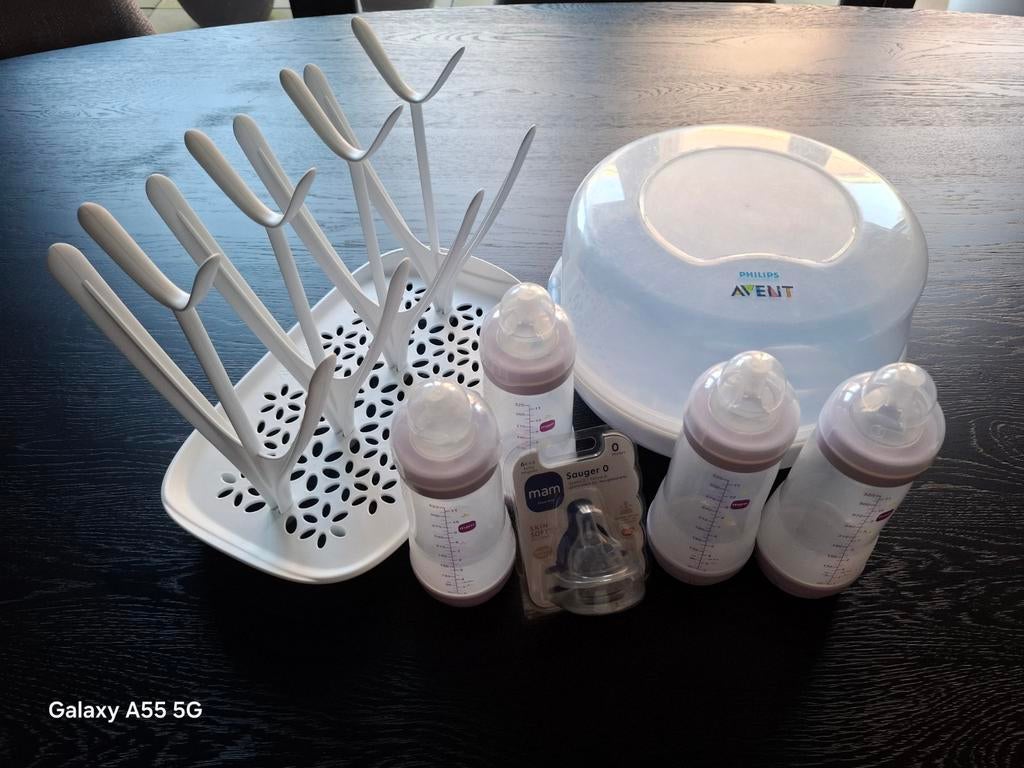 Philips Avent en MAM drinkflessen, Ophalen of Verzenden, Gebruikt, Sterilisator