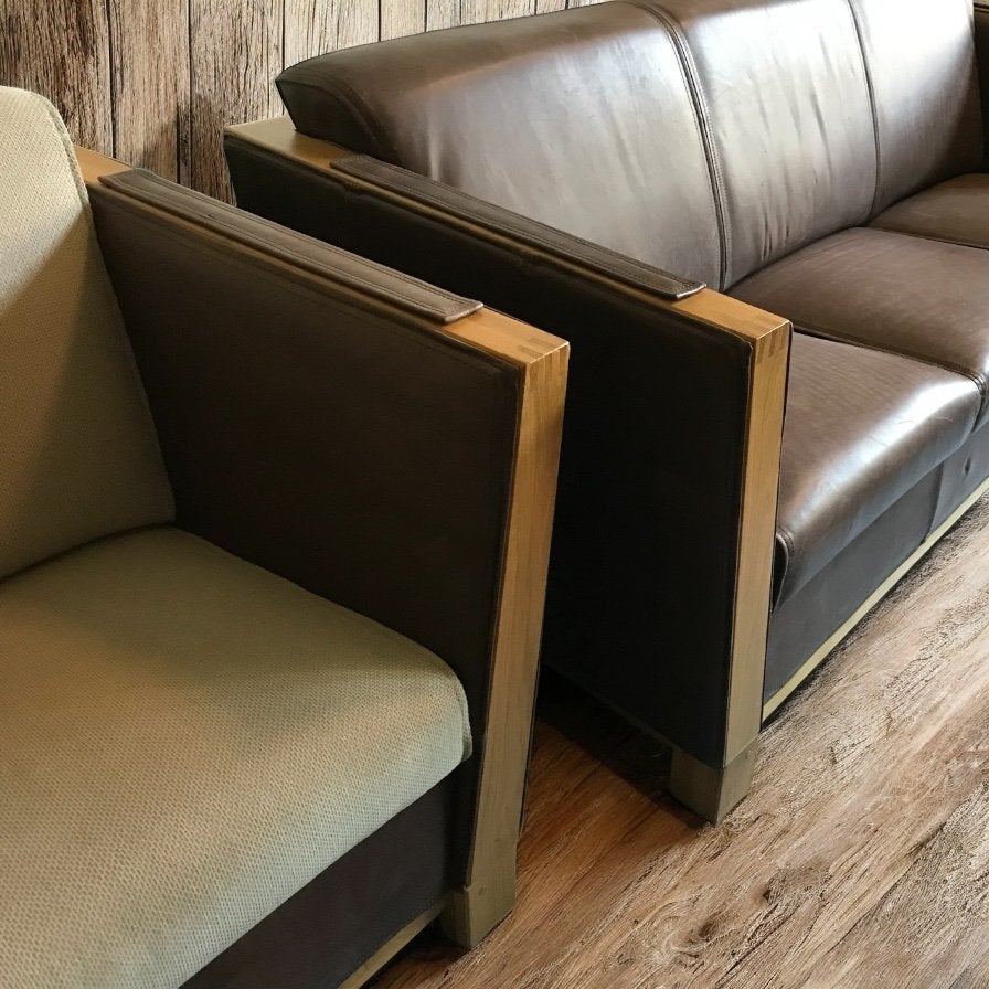 UITVERKOOP Banken, Stoelen, Fauteuils in Stof/Leer + Overige, Ophalen, Nieuw, Leer, Design-Vintage-Tijdloos-Engelse Stijl-Klassiek-Exclusief-Modern