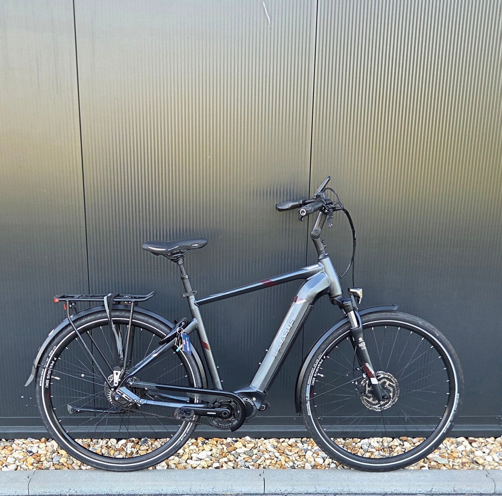 Mooie Pegasus Opero Evo 5 Di2 hybrid riem-aandrijving 750 Wh, 28 inch, Vering, Zo goed als nieuw, Meer dan 20 versnellingen