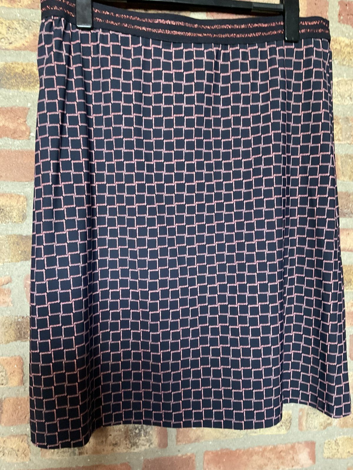 Cadadia! Prachtige als nieuwe donker blauwe rok goud. Mt 46, Kleding | Dames, Rokken, Blauw, Maat 46/48 (XL) of groter, Ophalen of Verzenden