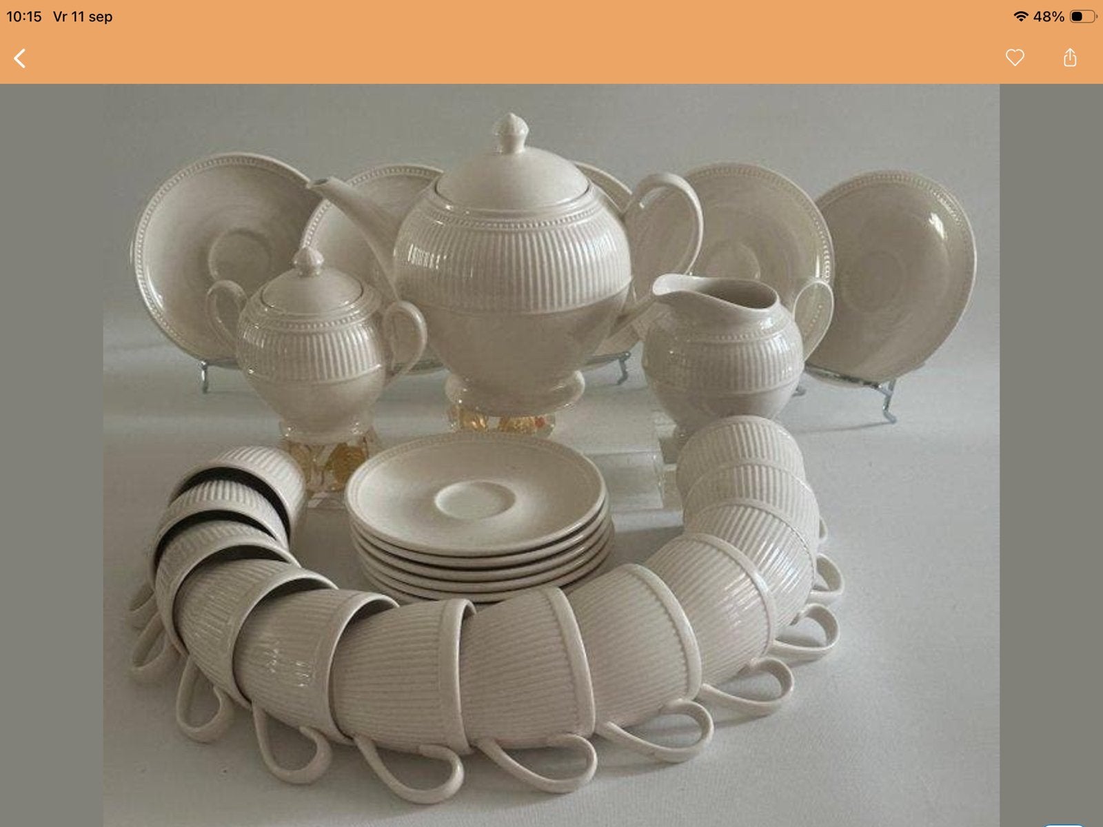 Prachtig Wedgwood Windsor theeservies - Vintage stijl, Huis en Inrichting, Keramiek, Vintage, Ophalen of Verzenden, Zo goed als nieuw