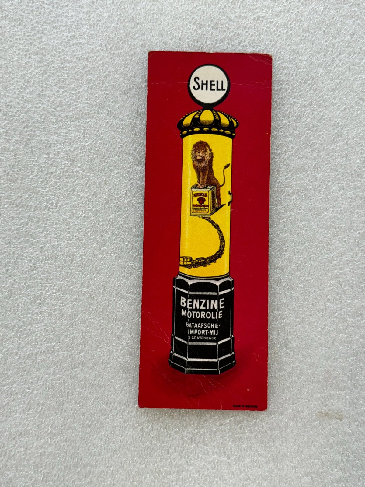 Vintage Shell Benzine Motorolie Boekenlegger & Olympische Sp, Ophalen of Verzenden, Gebruikt