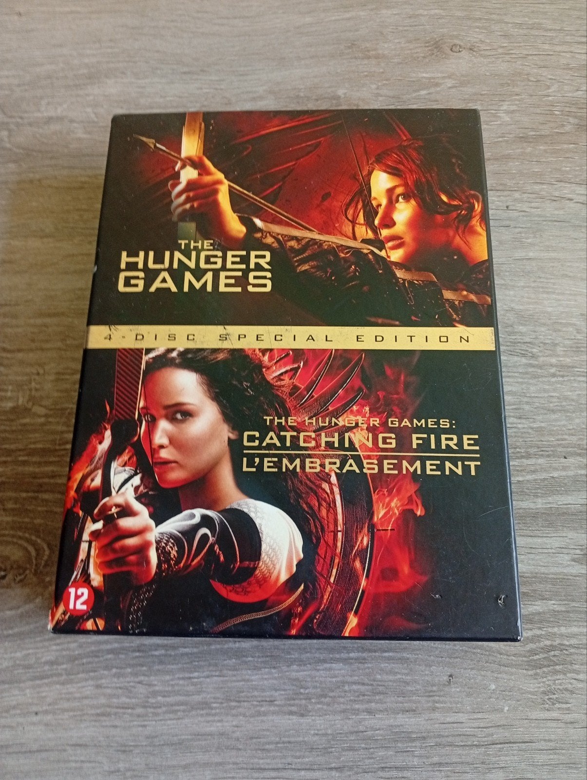 The Hunger Games & Catching Fire - 4-Disc Special Edition, Nederlands, Ophalen of Verzenden, Gebruikt, Engels