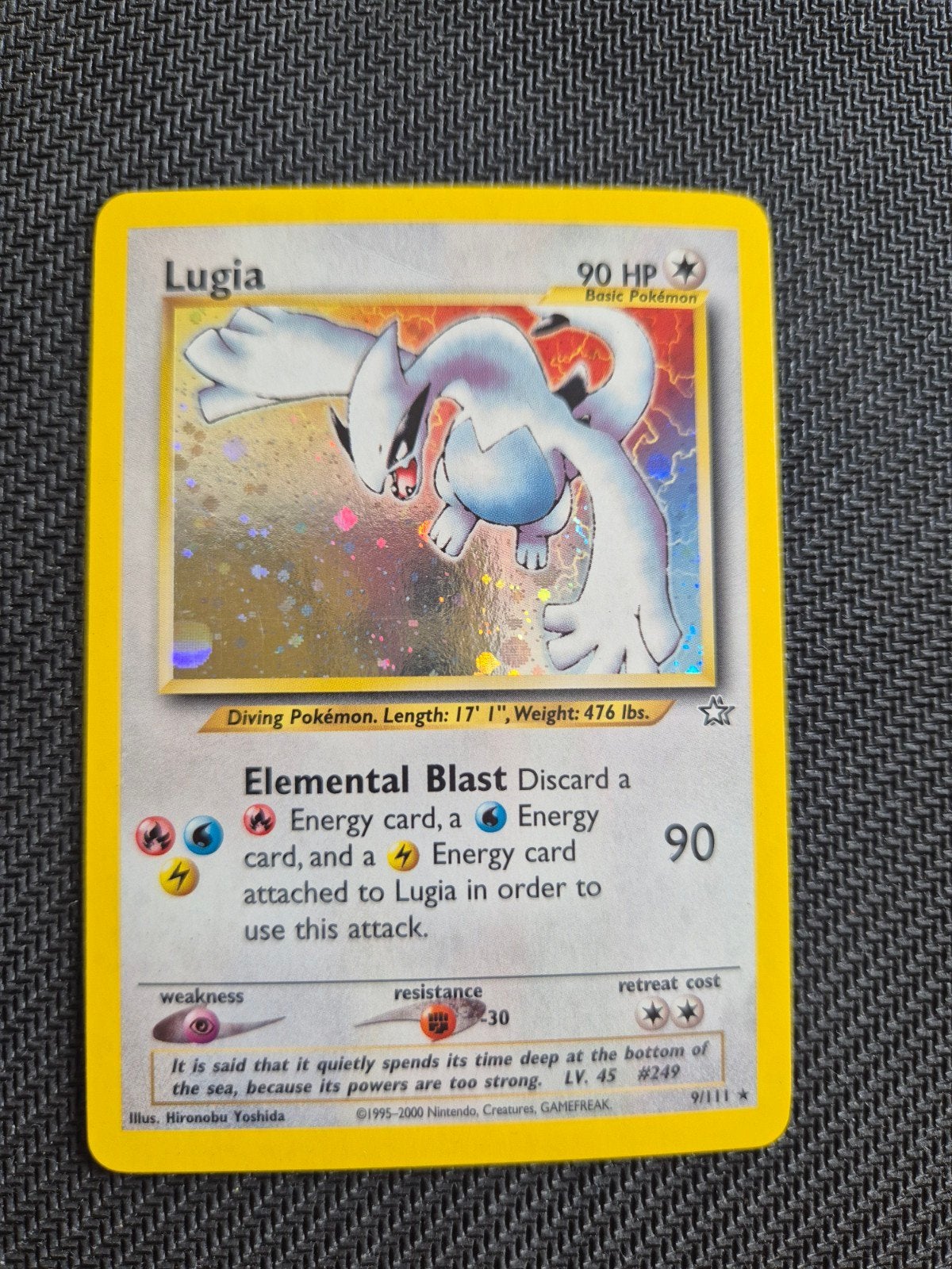 Lugia Neo Genesis 9/111 Holo Pokémon Kaart, Gebruikt, Foil, Losse kaart, Ophalen of Verzenden