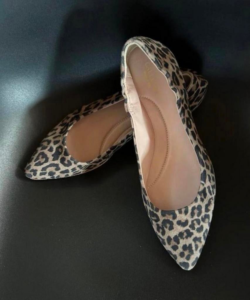 Gallucci leopard ballerina’s nieuw mt 39, Bruin, Nieuw, Ballerina's, Ophalen of Verzenden