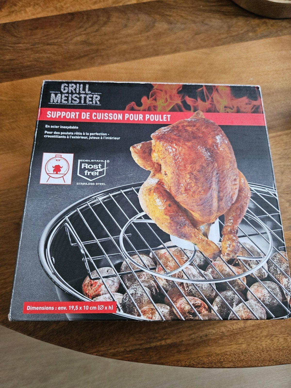 Grill Meister Haantjesgril RVS - Perfect voor sappige kip, Ophalen of Verzenden, Nieuw, Grill Meister