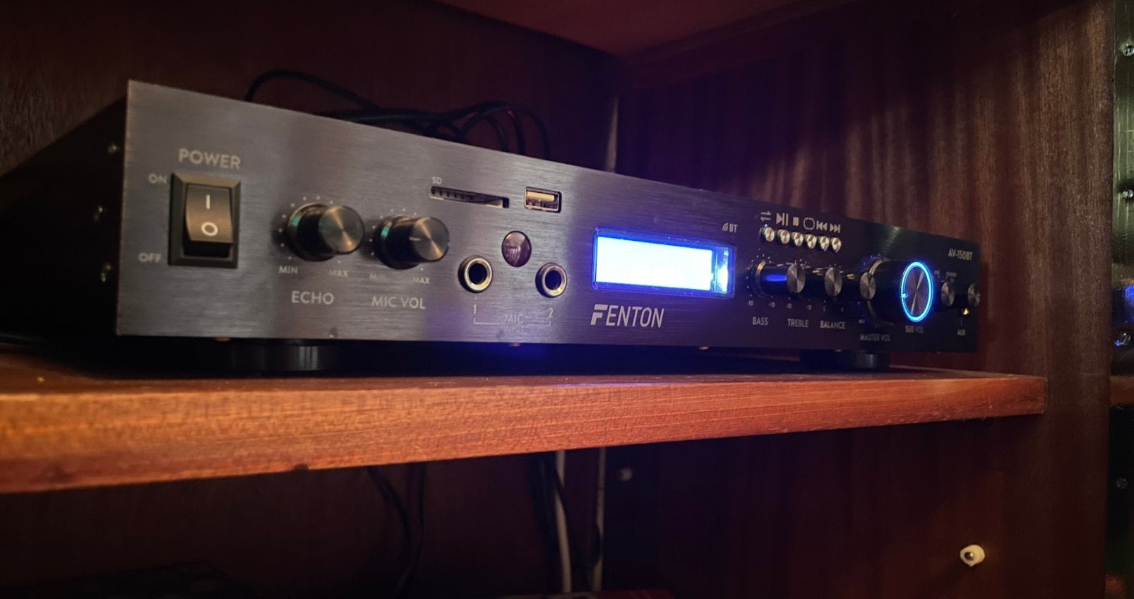 Fenton AV-150BT versterker met Bluetooth, Gebruikt, 120 watt of meer, Ophalen, Overige merken