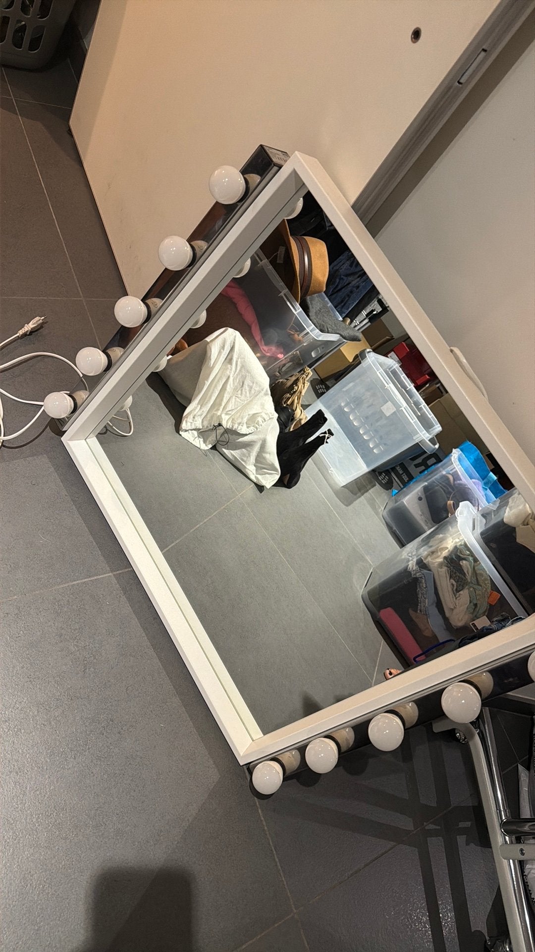 Make-up spiegel, Huis en Inrichting, Woonaccessoires | Spiegels, Ophalen, Minder dan 50 cm, Zo goed als nieuw, Minder dan 100 cm