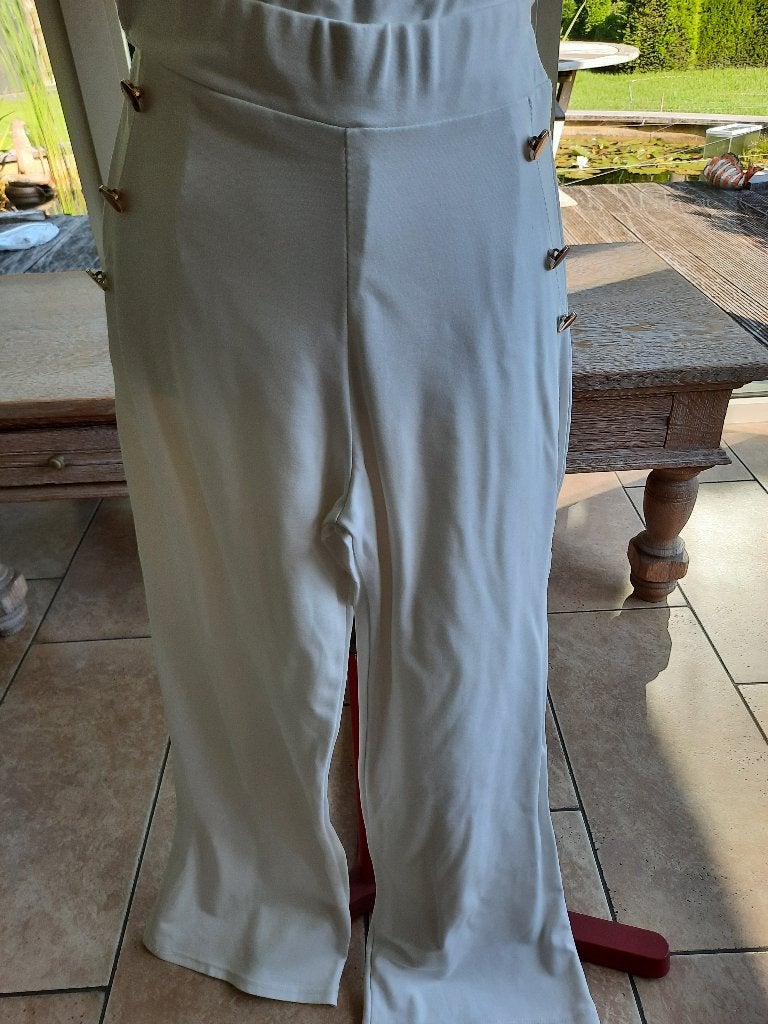 Toffe broek MADE IN ITALY - 36, Made in Italy, Verzenden, Wit, Zo goed als nieuw