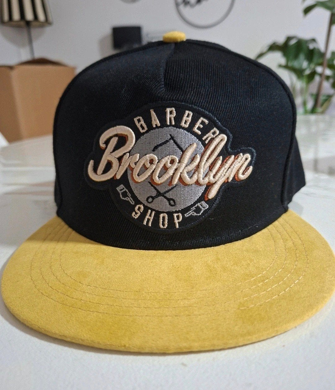 Heren Brooklyn Barber Shop Snapback Pet, Ophalen, Zo goed als nieuw, One size fits all, Pet