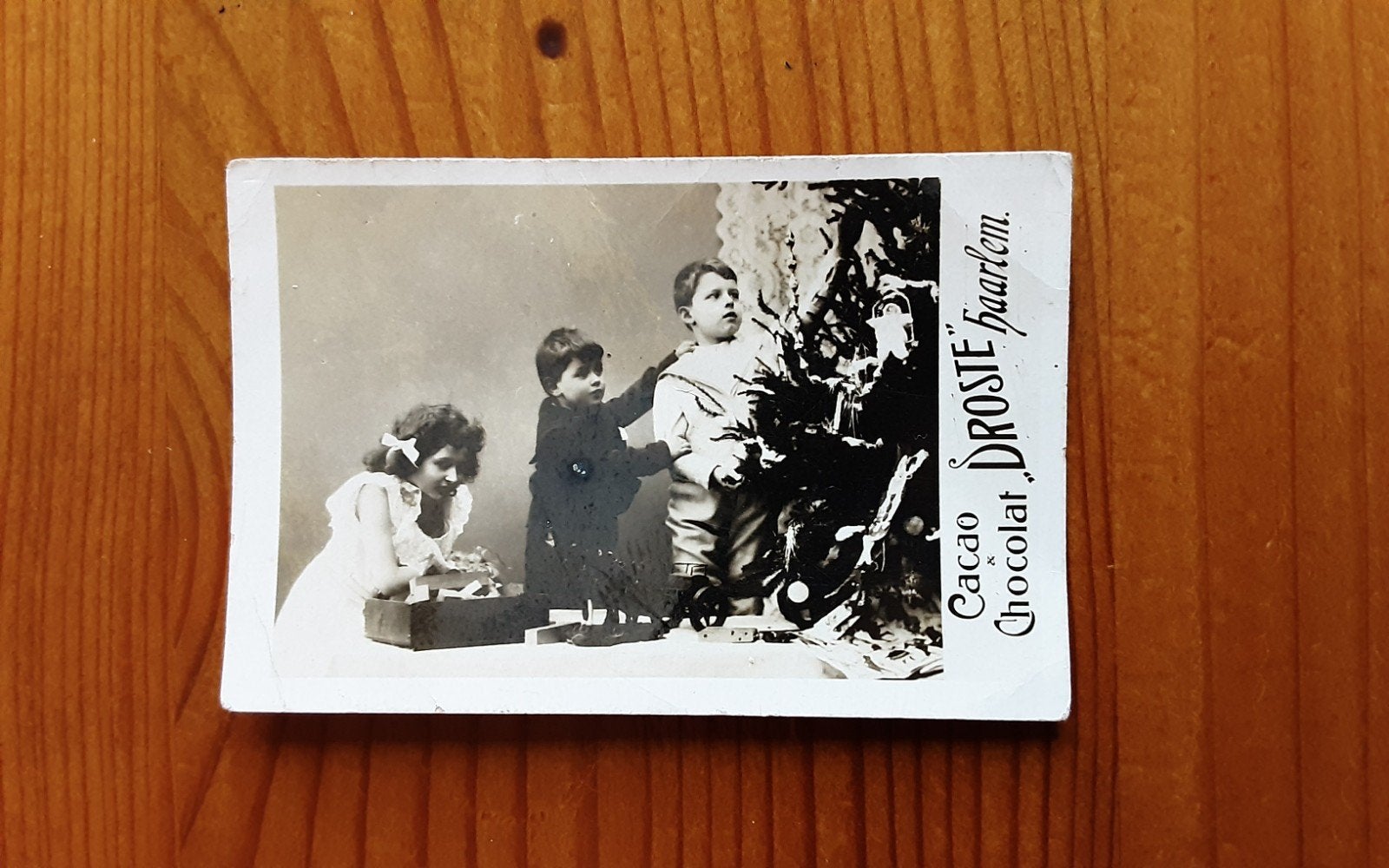 DROSTE Cacao , Zwartje. Kerst versiering. C.A.1905., Verzamelen, Merken en Reclamevoorwerpen, Ophalen of Verzenden, Overige typen