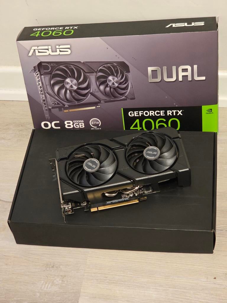 Asus RTX 4060 8GB Grafische Kaart, GDDR6, PCI-Express 4, Ophalen of Verzenden, Zo goed als nieuw