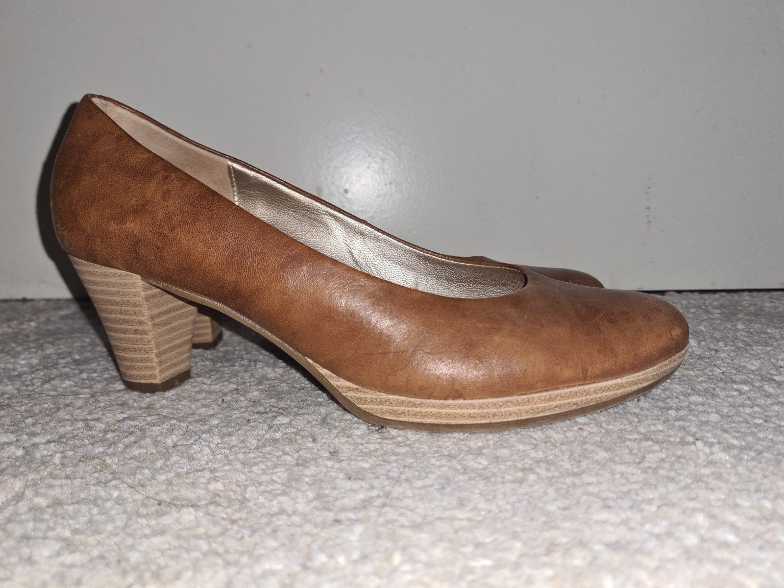Gabor pumps maat 37,5  4,5 leer cognac, Pumps, Bruin, Gabor, Ophalen of Verzenden