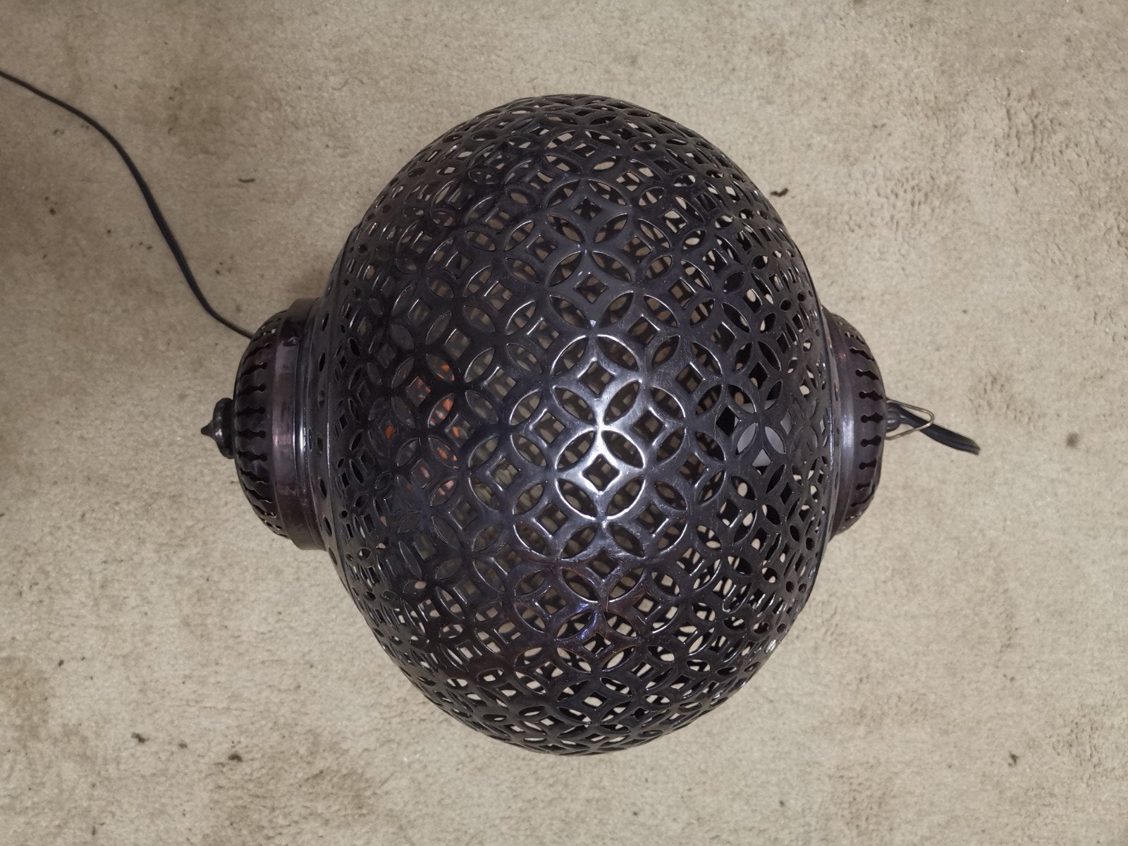 twee metalen Oosterse Lampen met Fittingen, Huis en Inrichting, Metaal, Bohemian, Overige merken, Gebruikt