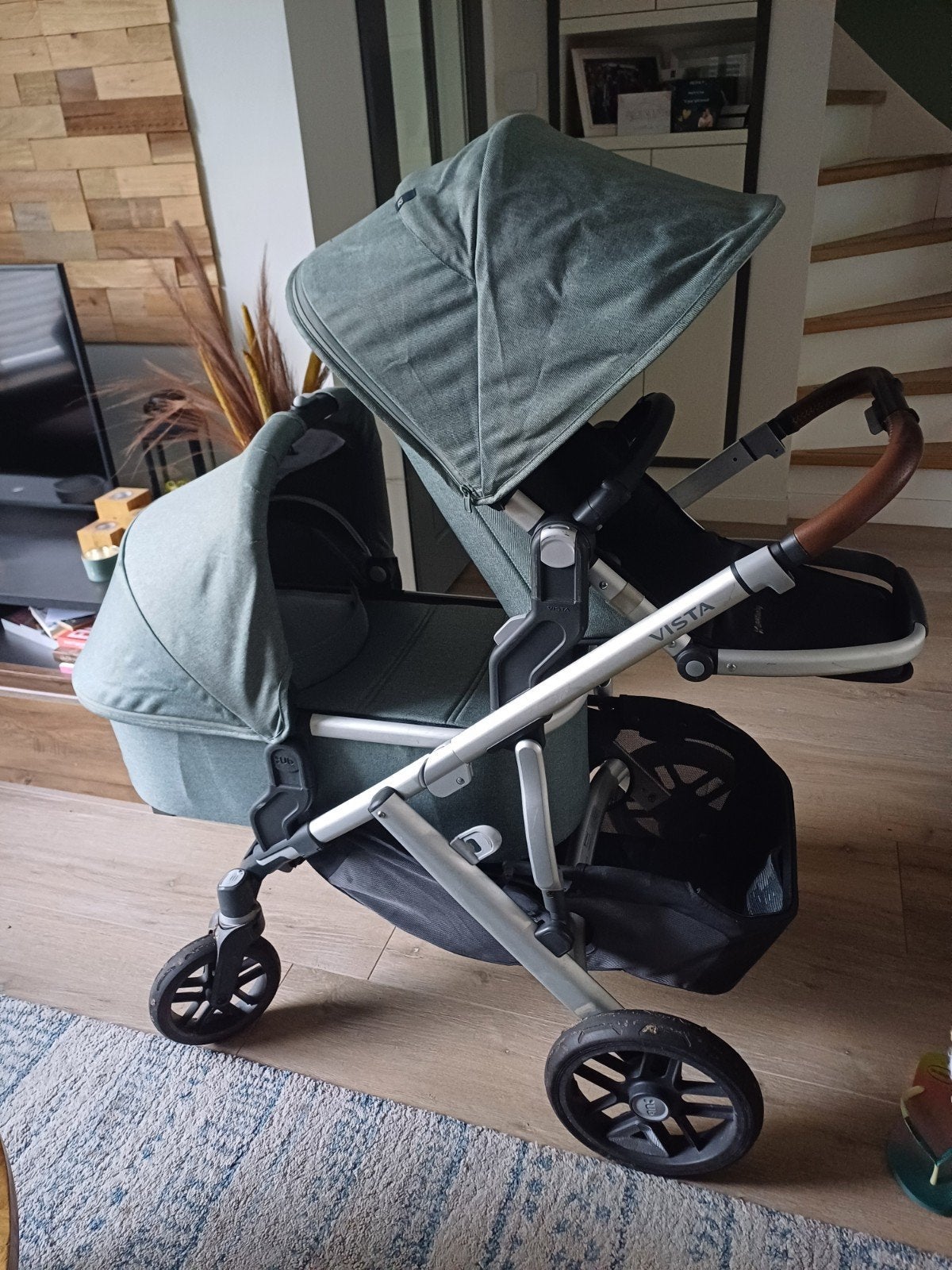 UPPAbaby Vista V2 (duo)kinderwagen, Kinderen en Baby's, Kinderwagens en Combinaties, Ophalen, Gebruikt, Overige merken, Duowagen