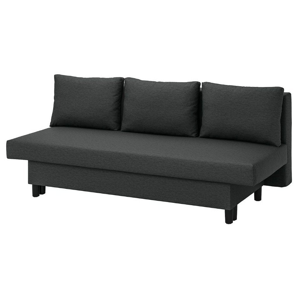 IKEA ÄLVDALEN 3-zits slaapbank, Knisa donkergrijs, Huis en Inrichting, Slaapkamer | Slaapbanken, Ophalen, 190 cm of minder, Zo goed als nieuw