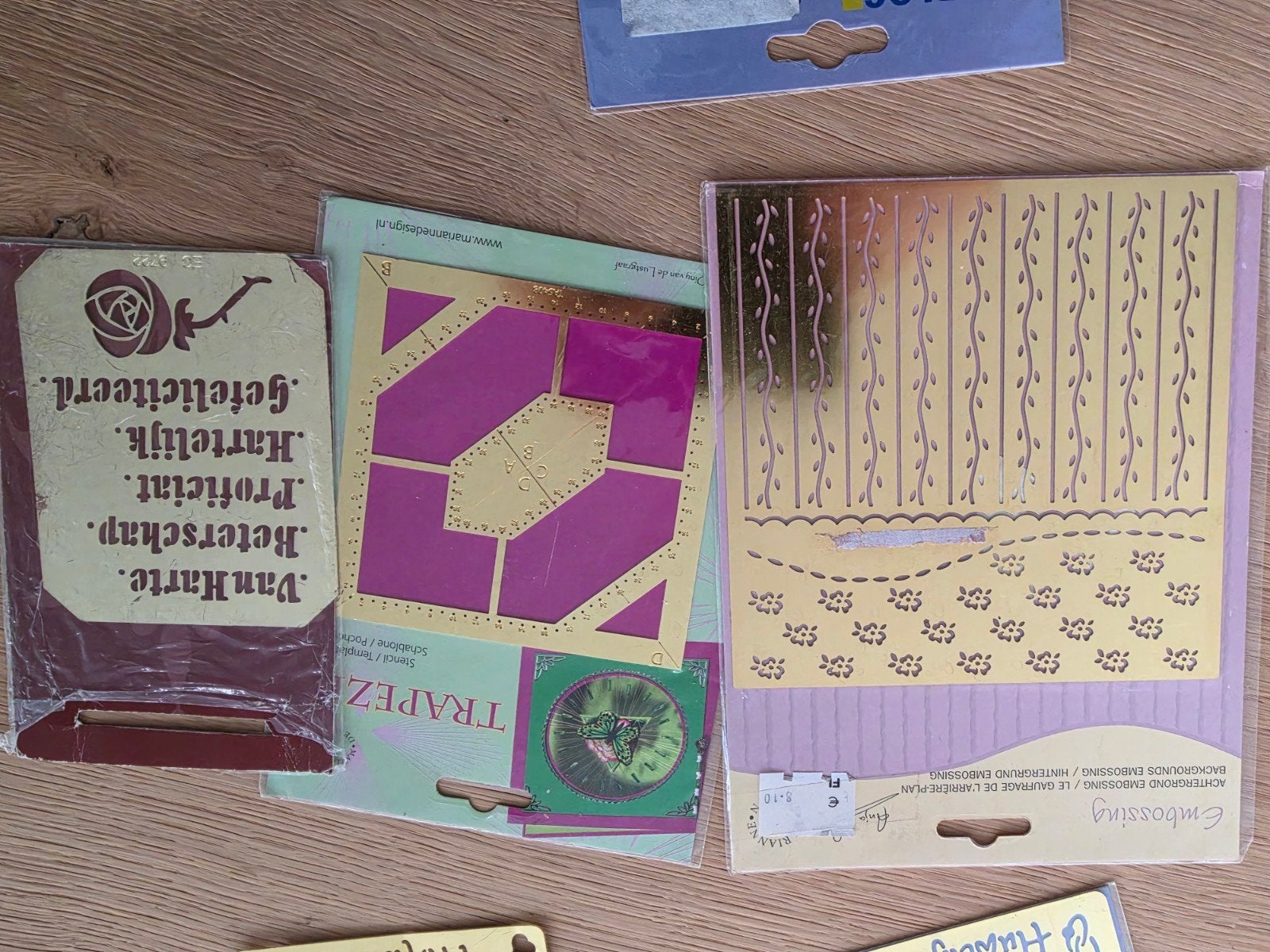 Knutselset: Embossing en Trapeze sjablonen, Ophalen of Verzenden, Gereedschap of Toebehoren