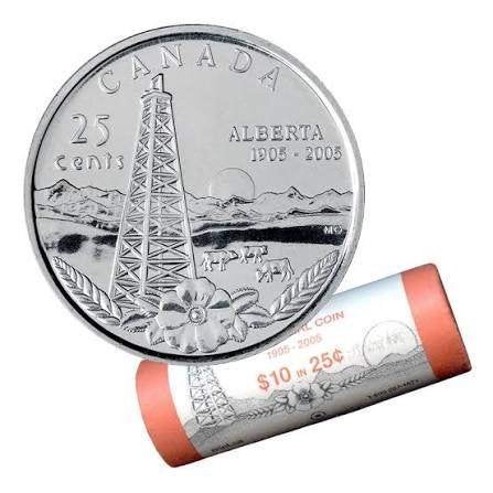 Canada - 25 cent Alberta 2005 - Unc, Verzenden, Noord-Amerika, Losse munt