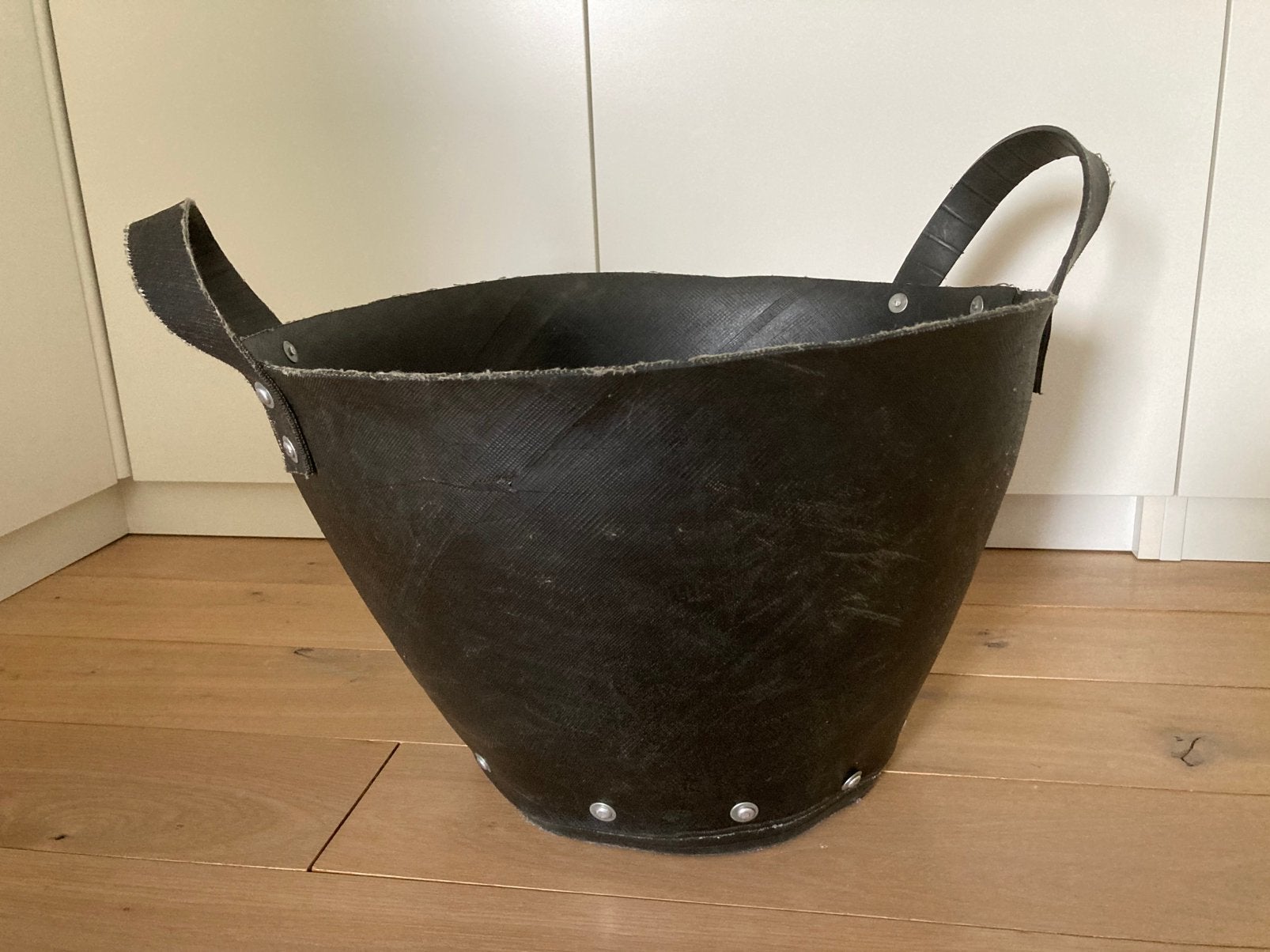 Rubber mand stoer - zwart, Ophalen, Zo goed als nieuw, Rond, Overige materialen