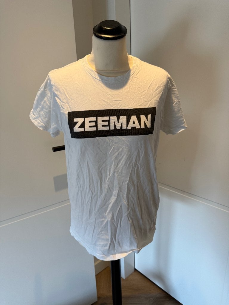Heel goed wit zwart Zeeman fanclub logo shirt M unisex top, Kleding | Heren, T-shirts, Wit, Ophalen of Verzenden, Zo goed als nieuw